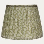 Box Pleated Lampshade in Warner Textile Archive Nathalie Lime