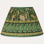 Decors Barbares Dans Le Foret Green Handsewn Lampshade