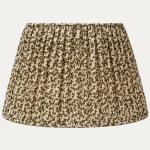 Sibyl Colefax Seaweed Khaki Handsewn Gathered Empire Shade Self Trimmed