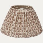 Howe Cypress Linen Cocoa Handsewn Gathered Lampshade