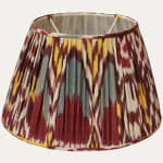 Robert Kime Termez Ikat Handsewn Gathered Lampshade