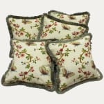 Pierre Frey Papillons moiré Decorative Cushion with Brush Trim