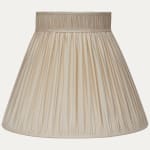 Ecru Faille Hamilton Silk Collar Top Lampshade