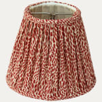 Pierre Frey Plumette Touge de Chine Handsewn Gathered Lampshade