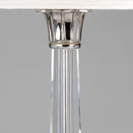 Lotus Column Table Lamp Glass & Nickel