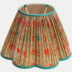 Exquisite Arjumand Tree of Life Linen Voile Scallop Lampshade