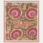 Framed Tajik Suzani Fragment 19th C.