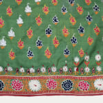 Indo-Pak Antique Sindhi or Gujarati Embroidery on Green Silk