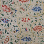 17th C. Embroidered Silk Textile from Ming Period