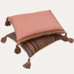 36x44cm 14x17in Fine Antique Jajim Flat Weave Cushion with Bespoke Tassels