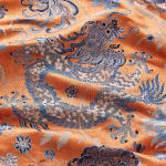 Dragon Tableau Persimmon Blue