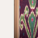 Framed Tajik Ikat Fragment 19th C.
