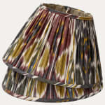 Multicoloured Cotton and Silk Ikat Lampshade