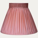 Douppion Strawberry Silk Collar Top Lampshade