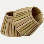 Claremont Faille Rayee Pomme Silk Lampshade for Wall Lights