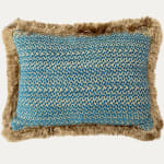 Jane Shelton Philip Cushion with Silk Trim handmade by Floren