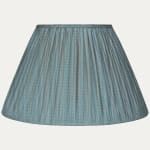Sky Blue Faille Edson Silk Empire Lampshade