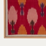 Framed Tajik Ikat Fragment Early 20th C.