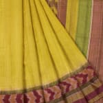 Handloomed Dana Patra Ikat Tussar Silk Saree