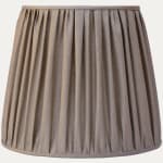 Rose Uniacke Lightweight Linen in Seed Handsewn Lampshade