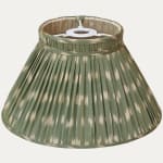 Robert Kime Amu Gold Ikat Handsewn Reading Light Lampshade