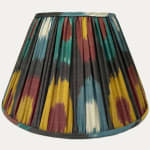 Handwoven Multicoloured Silk Ikat Lampshade