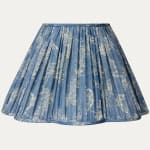 Robert Kime Chou Fabric Handsewn Lampshade With Relaxed Pleats