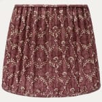 Namay Samay Pattey Aubergine French Drum Lampshade with US Fittings