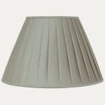 Eau de Nil Taffetas Silk Box Pleated Lampshade
