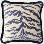 Jane Shelton Tigertooth Decorative Cushion with Silk Trim handmade by Floren