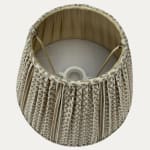 Fortuny Tapa Stripe Old Gold & White Lampshade