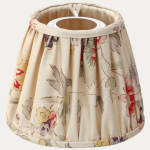 Bennison Samarkand Beige on Silk Handsewn Reading Light Lampshade