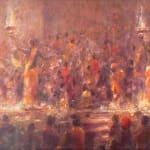 Evening, Puja Varanasi by Lincoln Seligman