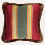Nicole Fabre Plessis Mazarin Decorative Cushion with Jewel Brush Fringe