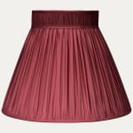 Douppion Burgundy Silk Collar Top Lampshade