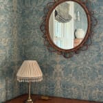 Antique Anatolian Silk Handsewn Empire Lampshade with Original Silk Tassel Trim