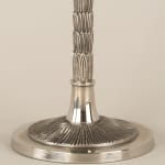 Acanthus Column Table Lamp Antiqued Silver