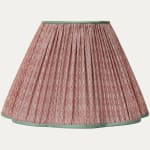 Guy Goodfellow Langton Silk Campari Pink Handsewn Scallop Lampshade
