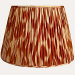 Burnt Orange Adras Silk Ikat Lampshade