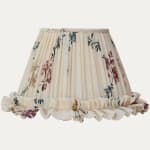 Robert Kime May on Muslin Fabric Lampshade with Loose Frill Skirt