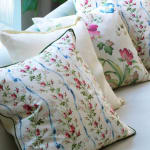 Jean Monro Cheltenham Pink Glazed Cotton Chintz Cushion