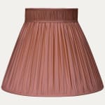 Douppion Paprika Silk Collar Top Lampshade