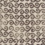 Cloud Scroll Positive Walnut on Flax