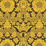 St Margaret Brocade Black Gold