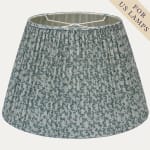 New Warner Textile Archive Nathalie Blue/Grey Lampshade for US Lamps