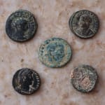 5 Roman Coins from Petra