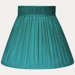 Douppion Aqua Silk Collar Top Lampshade