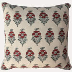 Robert Kime Field Poppy LIinen Decorative Cushion