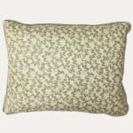 Warner Textile Archive Nathalie in Lime Cushion with Contrast Piping