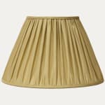 Taffetas Fontanges Pale Gold Silk Handsewn Empire Lampshade